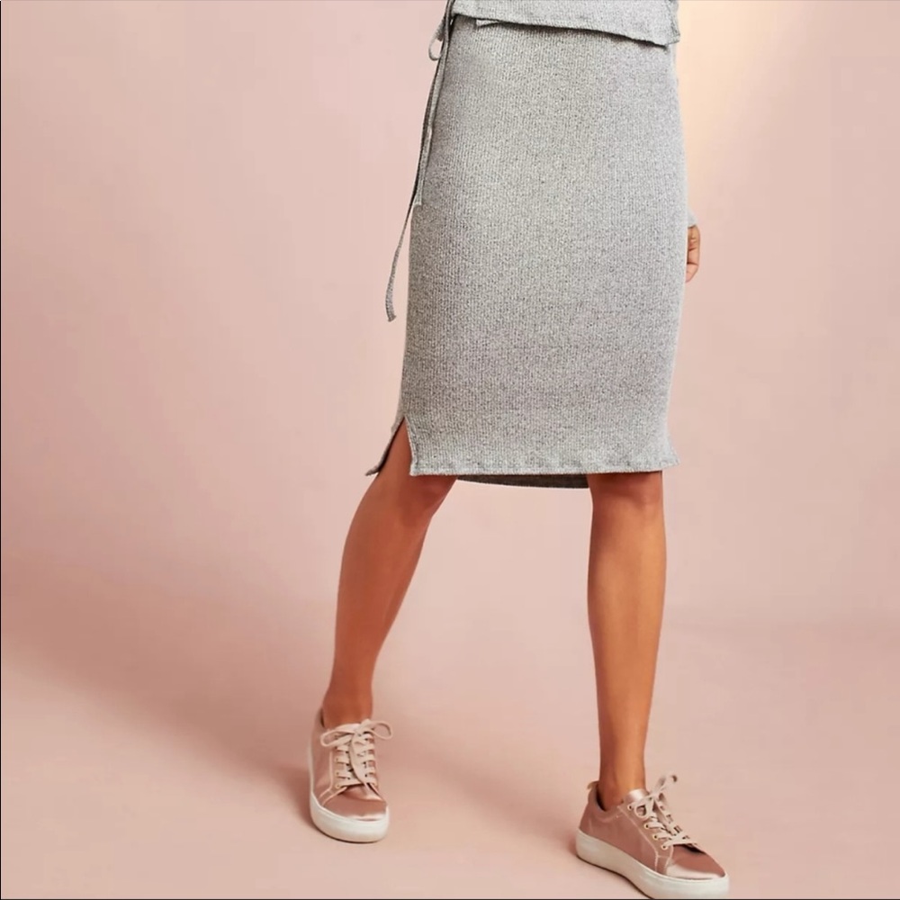 Anthro | Saturday Sunday Rib Knit Pencil Skirt